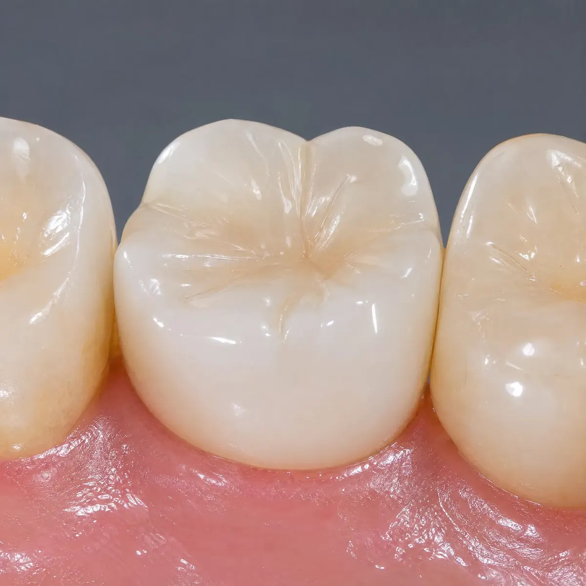 Amalgam Replacement with CEREC Inlay: result after CEREC ceramic restoration