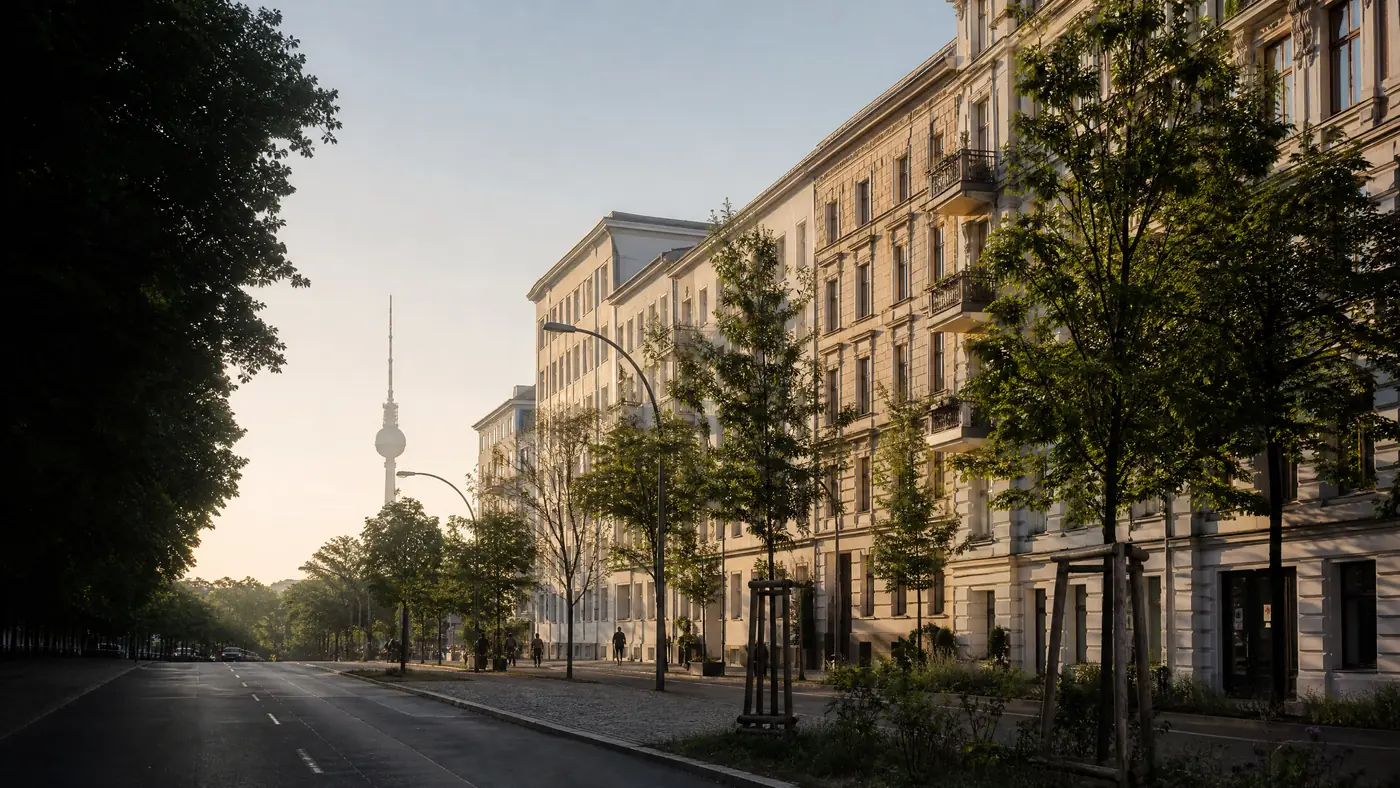 Berlin city view representing Praxis Spring and its service area in northern Berlin