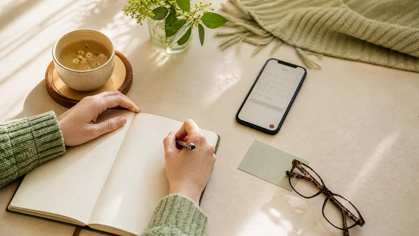 Dental Anxiety: How to Prepare for Your First Appointment A patient's hands writing down questions before the first dental appointment
